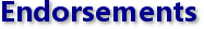 Endorsements