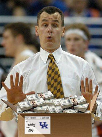 Billy D sizing up the money